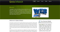 Desktop Screenshot of geetainfotech.com