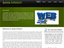 Tablet Screenshot of geetainfotech.com